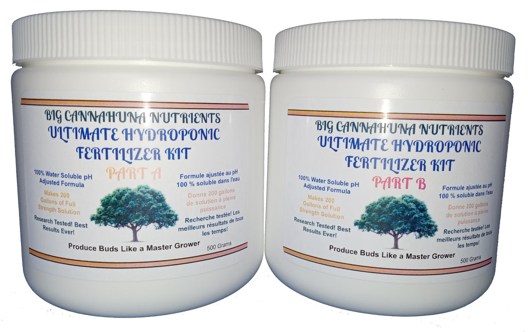 Big Cannahuna Nutrients Ultimate Hydroponic Fertilizer Kit