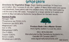 Load image into Gallery viewer, Big Cannahuna Nutrients Ganja Grow 10-5-36
